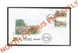 2018 Turkish Cyprus Zypern Cipro Chipre " Bridges " FDC - Storia Postale