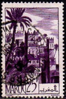 Maroc (Prot.Fr) Poste Obl Yv:265 Mi:266 Kasbah De Tifoultout (TB Cachet Rond) - Usados