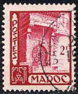 Maroc (Prot.Fr) Poste Obl Yv:280 Mi:299 Fès Fontaine Nedjarine (Beau Cachet Rond) - Usados
