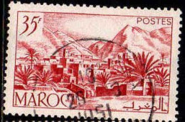 Maroc (Prot.Fr) Poste Obl Yv:292 Mi:316 Vallée Du Todra (Beau Cachet Rond) - Used Stamps