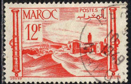 Maroc (Prot.Fr) Poste Obl Yv:261 Mi:261 Forteresse (Beau Cachet Rond) - Used Stamps