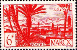 Maroc (Prot.Fr) Poste N** Yv:258 Mi:256 Oasis Atlas & Palmeraie - Ungebraucht