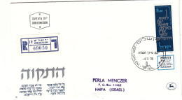 Israël - Lettre Recom De 1978 - Oblit Jerusalem - Hymne National - - Lettres & Documents