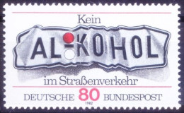 Germany 1982 MNH, Roadsafety, Alcohol, Do Not Drink And Drive' Campaign - Drugs