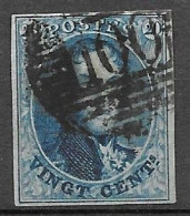 OBP11 Met 4 Randen En Met Balkstempel P100 Renaix (zie Scans) - 1858-1862 Medaillen (9/12)