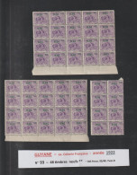 GUYANE - Ex. Colonie Française - N° 93 De 1922 - 48 Timbres Neufs ** Surchargé 0,04 Sur 15c. Violet  - 2 Scan - Nuevos