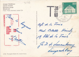 36543# CARTE POSTALE Obl GEX 1971 LUXEMBOURG T TAXE OBLITERATION MECANIQUE - Portomarken