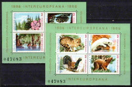 ** Roumanie 1986 Mi 4235-41 - Bl.223-4 (Yv BF 181-2), (MNH)** - Unused Stamps