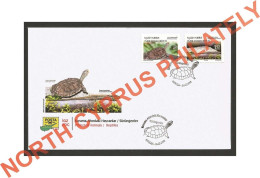 2018 Turkish Cyprus Zypern Cipro Chipre " Animals Reptiles Turtles " FDC - Tortugas