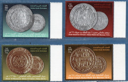 United Arab Emirates 2003 Old Arab Coins MNH 4 Values - Coins