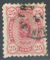 Finlande    Yvert 17a  Ou Michel  17Aya   Ob  B Ou  B/TB       - Used Stamps