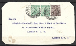 INDE ANGLAISE. Devant D'enveloppe Ayant Circulé. De Bombay Pour London. - 1911-35 Koning George V