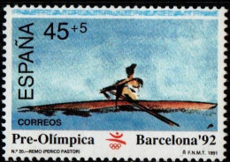 Spain 1991 Olympic Games Barcelona 1 Value MNH Rowing, - Zomer 1992: Barcelona