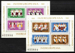 ** Roumanie 1981 Mi 3784-91 - Bl.178-9 (Yv BF 148-9), (MNH)** - Nuovi