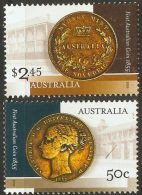 Australia 2005 Coins 2 Values  MNH Golden Sovereign 1855 - Coins