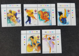 Malaysia Kuala Lumpur 2001 XXI SEA Games Sport Cycling Jumping Dance Squirrel (stamp Color) MNH - Malaysia (1964-...)