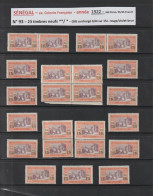 SÉNÉGAL - Ex. Colonie Française - - N° 93  De 1922 - (58) - 23 Timbres Neufs ** & * - Surchargé 0,04 Sur 15c.  - 2 Scan - Unused Stamps