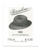 (REPUBBLICA ITALIANA) 2017, BORSALINO - 1 Francobollo Nuovo MNH** - 2011-20:  Nuovi