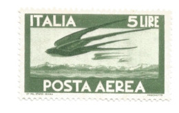 (REPUBBLICA ITALIANA) 1945, DEMOCRATICA, 5L, 10L - Francobolli Nuovi - Posta Aerea