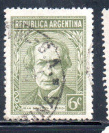 ARGENTINA 1945 1947 JUAN BAUTISTA ALBERDI 6c USED USADO OBLITERE' - Usati