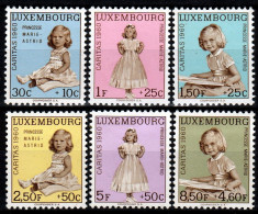 ⁕ LUXEMBOURG 1960 ⁕ Caritas, Princess Marie-Astrid Mi.631-636 ⁕ 6v MNH & MH - Unused Stamps