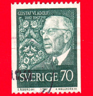 SVEZIA - Usato - 1967 - Compleanno Del Re Gustavo VI Adolfo - 70 - Used Stamps