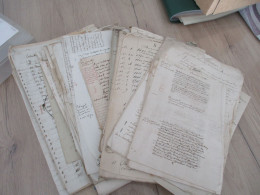 Archives Notes Généalogiques Dont Hozier Lamothe Barace Labouère Guillot Labardouillère .... + 1.8kg De Manuscrits - Manuscripten