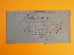 DM5 FRANCE LETTRE TELEGRAMME   1880 A SAINTES  + +   + AFF.   INTERESSANT+ + - Telegraaf-en Telefoonzegels