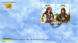 ALBANIA 2023 "UKRAINE - Unbroken Beauty Over 1500 Years" FDC Set Very Rare - Albanie