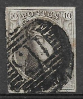 OBP10 Met 4 Randen En Met Balkstempel P113 Tamise (zie Scans) - 1858-1862 Medaillen (9/12)