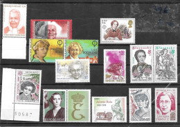 Femmes Célèbres - 13 Timbres / Famous Women - 13 Stamps - MNH - Mujeres Famosas