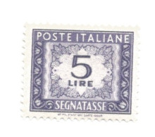 (REPUBBLICA ITALIANA) 1955, CIFRA, 5L - Francobollo Nuovo - Impuestos