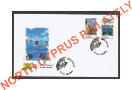 2018 Turkish Cyprus Zypern Cipro Chipre " Outdoor Sports Cycling Kayak " FDC - Storia Postale