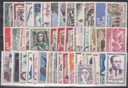 TIMBRE FRANCE ANNEE COMPLETE 1961 N° 1281/1324 NEUVE ** GOMME SANS CHARNIERE - 1960-1969