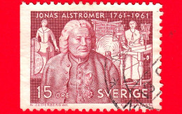 SVEZIA - Usato - 1961 - 200 Anni Della Morte Di Jonas Alströmer (1685-1761), Busto Di Pierre H. Larchevêque - 15 - Used Stamps