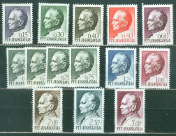 Yougoslavie   Lot  Tito De 1968  * *  TB   - Unused Stamps