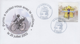 Enveloppe   FRANCE    TOUR  DE  FRANCE   CYCLISTE     PORNIC   2003 - Ciclismo