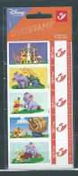 Belgique Duostamps Winnie L'ourson - 5 X N° 1 Disney VF 7,15 € - 1997-… Permanent Validity [B]