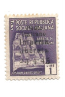 (EMISSIONI CLN) 1945, IMPERIA, 1L - Francobollo Nuovo (CAT. SASSONE N.8) - Centraal Comité Van Het Nationaal Verzet (CLN)