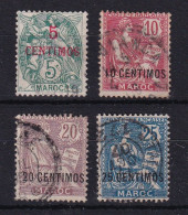 D 782 / COLONIE MAROC / N° 11/14 OBL COTE 36€ - Used Stamps