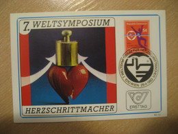 WIEN 1983 Pacemaker Stimulateur Cardiaque Heart Cardiology Cardiologie Health Sante Maxi Maximum Card AUSTRIA - Medicina