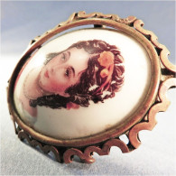 " BROCHE EN PORCELAINE DE LIMOGES @ Bijoux Bijouterie - Broschen