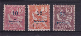 D 782 / COLONIE MAROC / N° 29/31 NEUF* COTE 11.50€ - Neufs