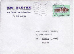 BELGIQUE N° 1489 SUR L. DIVERSES DE 1969 POUR LA FRANCE - Cartas & Documentos