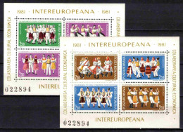 ** Roumanie 1981 Mi 3784-91 - Bl.178-9 (Yv BF 148-9), (MNH)** - Ongebruikt