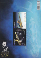 Belgium Belgique Belgien 2014 Europa CEPT Music Instruments A. Sax Set Of 2 Stamps In Block MNH - 2014