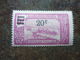 1927  Pointe à Pitre Surchargé 20F  Sur 5F   Y&T= 98     TBE - Used Stamps