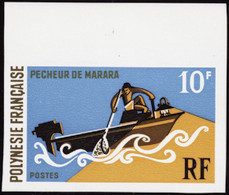 Polynésie Non Dentelés N°82 10f Sports Nautiques  Qualité:** - Imperforates, Proofs & Errors