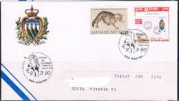 SAN MARINO 1990 - Expo Filatelico " Roma 90", Annullo Speciale. - Philatelic Exhibitions