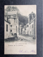 CP BELGIQUE (V1903) Environs De LA LOUVIERE (2 Vues) Cour Du Moulin De St Vaast * Bracquegnies 1903 - La Louvière